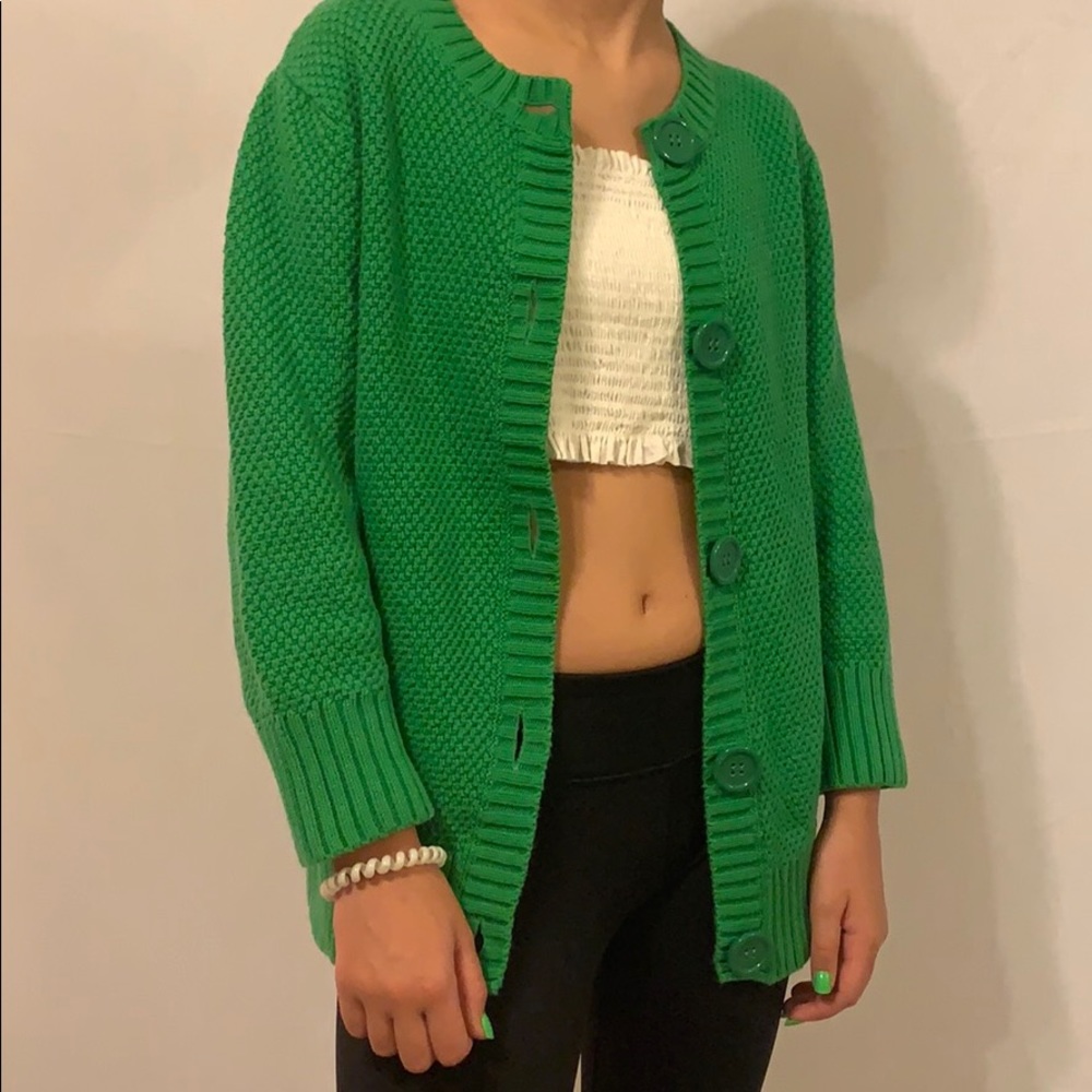 L.L.Bean knit button up sweater